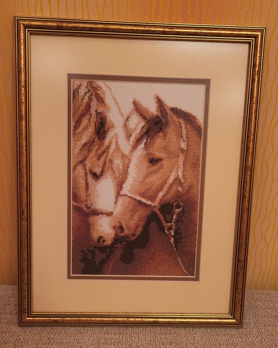 Картина "Лошади" 41х32см