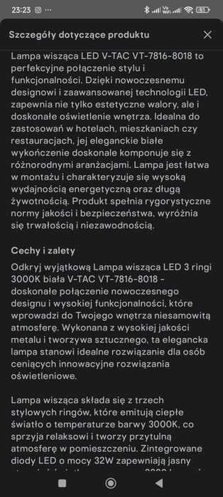 Białe lampa sufitowa ledowe okręgi ringi