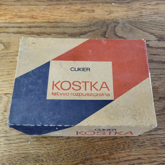 Stary kolekcjonerski cukier kostka ¹⁰⁹