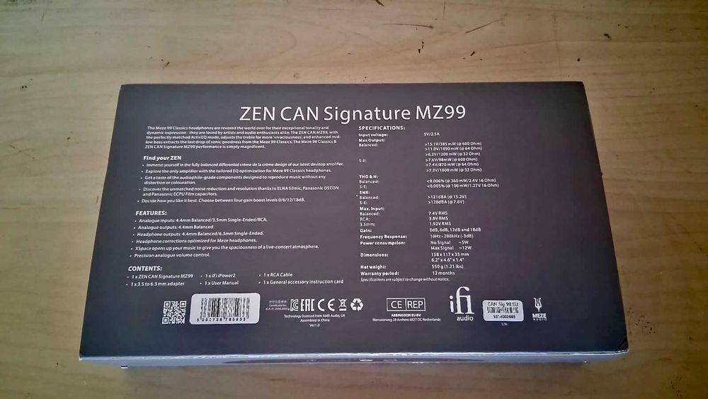 ifi Zen Can MZ99 Signature Balance