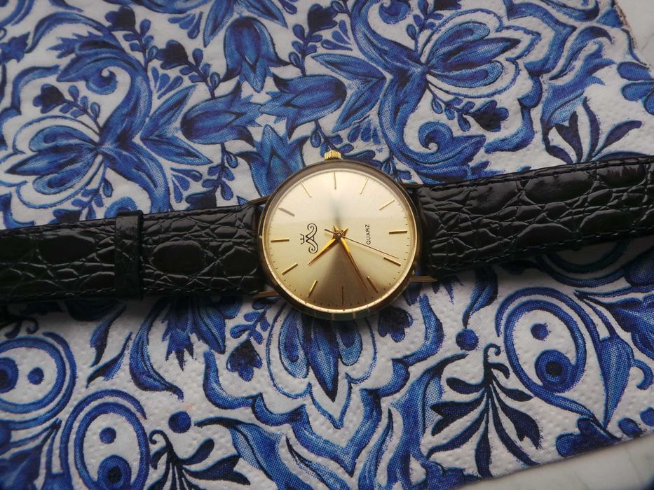 Złoty zegarek ancre 14k
