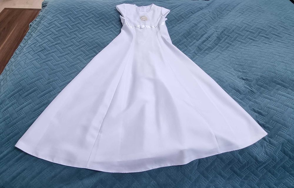 śliczna sukienka komunijna - komplet