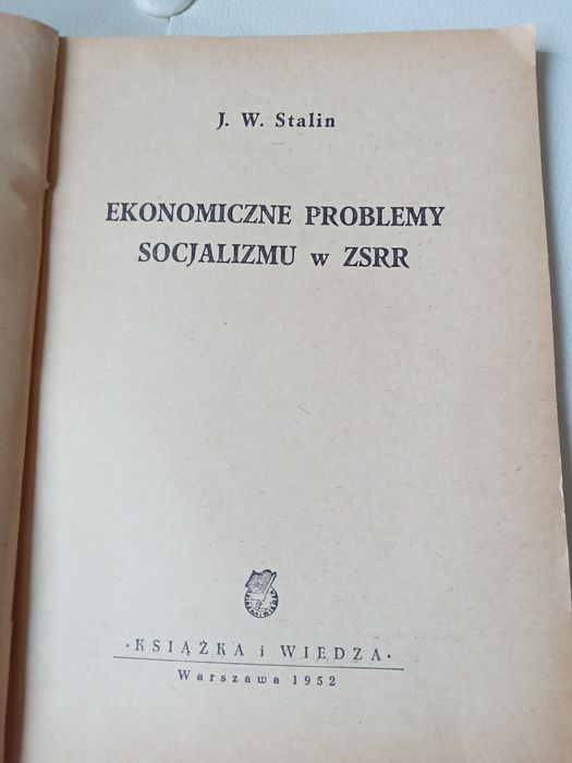 Stalin ekonomiczne problemy socjalizmu w ZSRR
