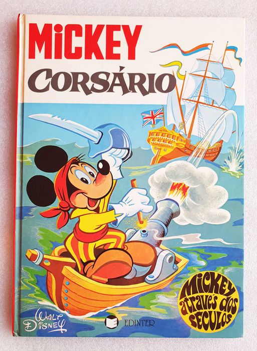 Álbum BD ~ "Mickey Corsário" ~ Edinter ~ Capa Dura