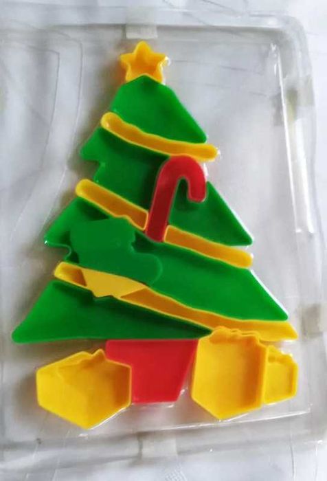 Puzzle plastikowe choinka układanka zabawka dla dzieci