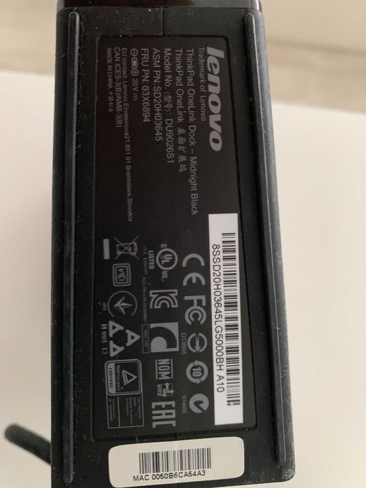 Lenovo ThinkPad OneLink Dock Model DU9026S164297743789057123