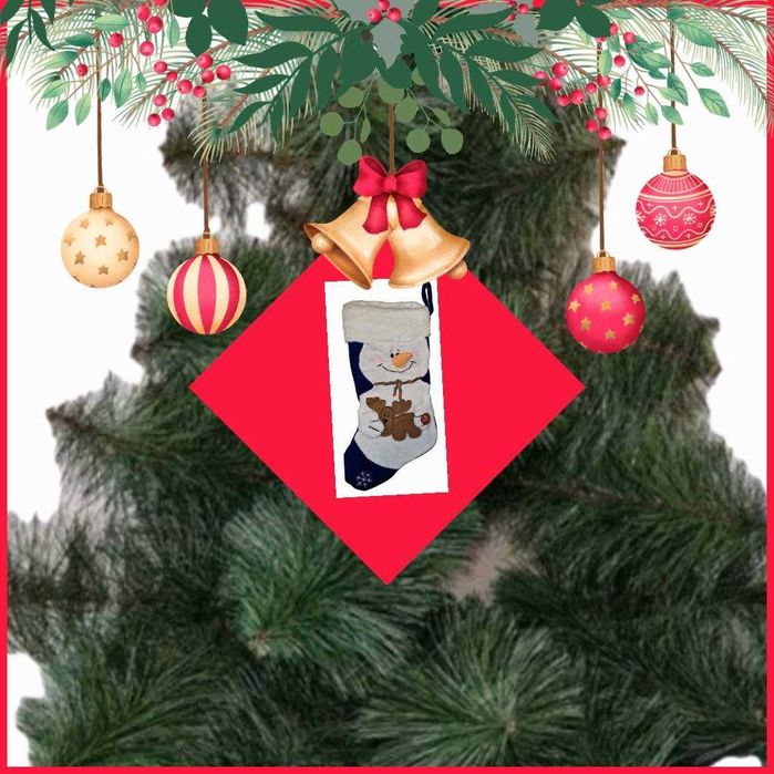 Штучна ялинка сосна 1м елка + чобіток  різдв'яний новорічний адвент