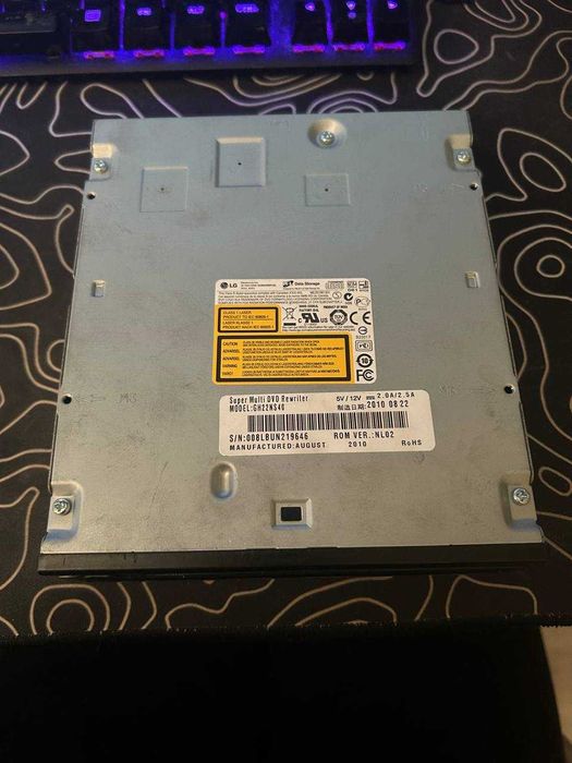 Оптичний привід LG (SATA, GH22NS40, DVD+/-RW, Black)