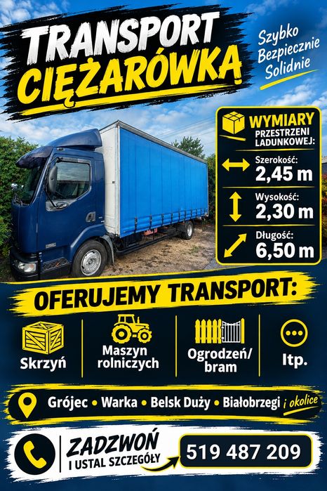 Transport ciężarówką