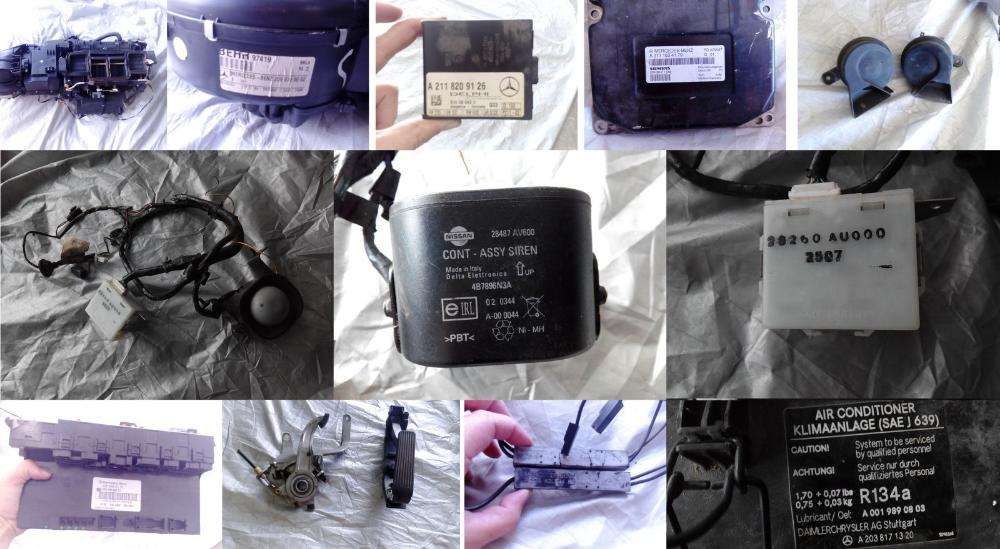 Air Bags, Centralinas Diversas e Vários Sensores Mercedes C180K - W203