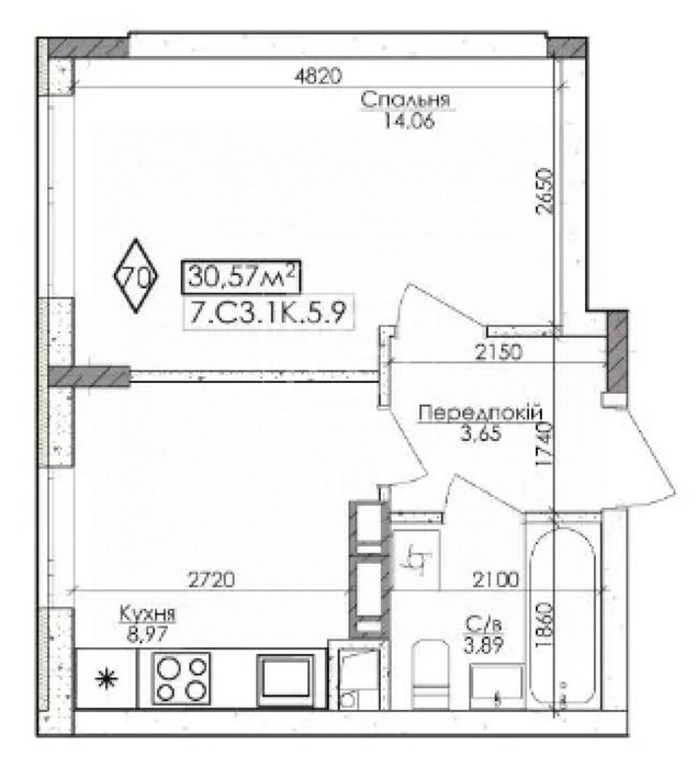 Продаж / Квартира / вул. Князя Володимира Великого, Буча