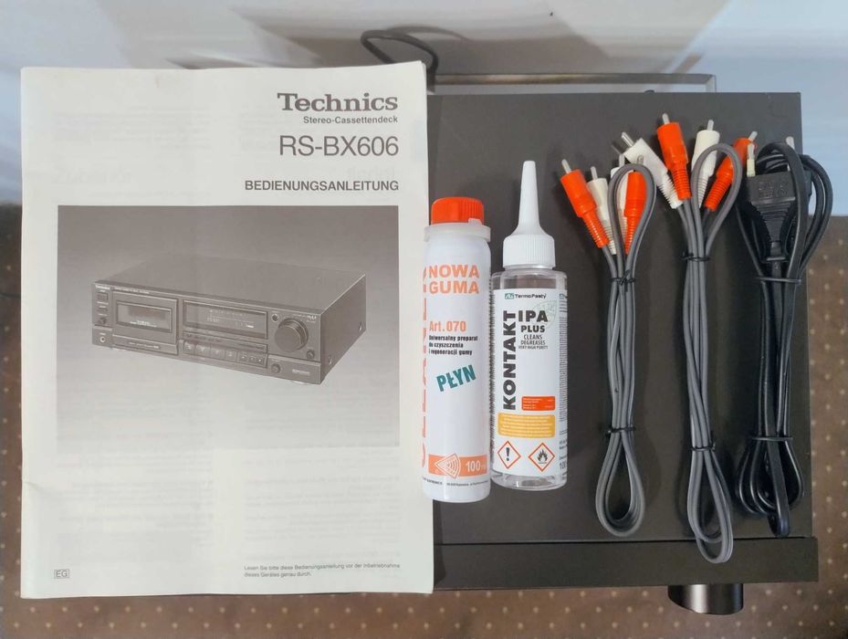 Magnetofon kasetowy (DECK) TECHNICS RS-BX606, stan BARDZO DOBRY