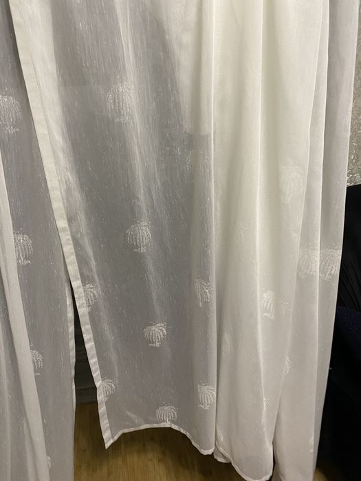Тюль для зала чи спальні дві частини