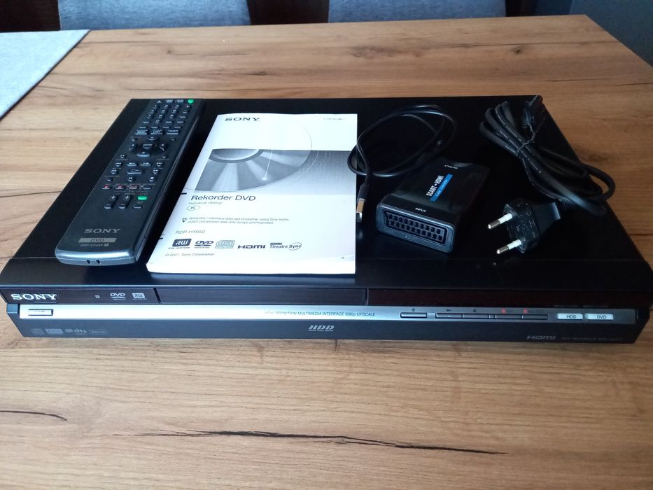 Nagrywarka, odtwarzacz  DVD Sony RDR - hx650