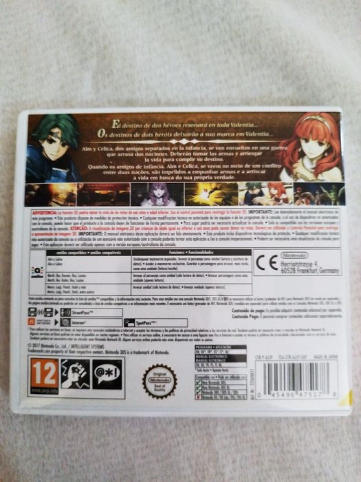 Jogo completo com caixa e cartucho original. Versão europeia (EUR).