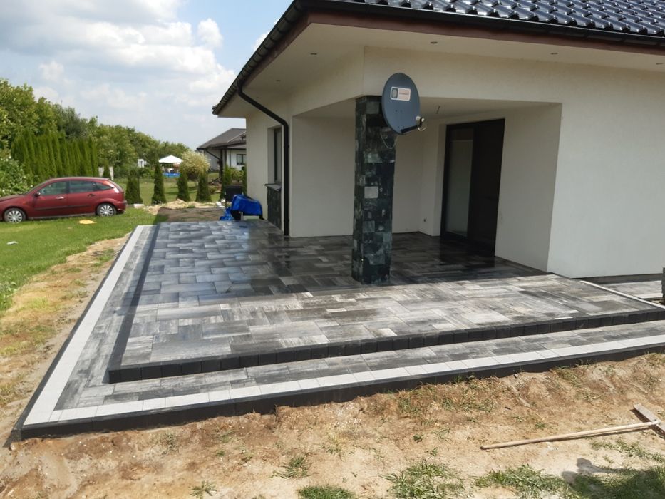 Układanie kostki brukowej kostka brukowa brukarstwo
