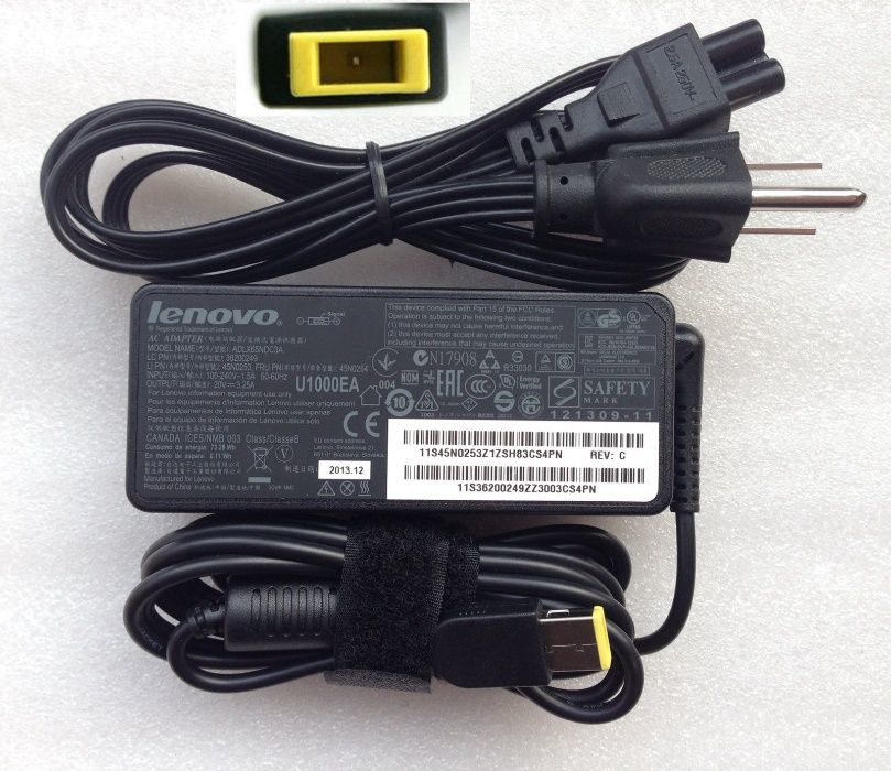 20V 3.25A Lenovo ADLX65NLC3A AC Adapter Transformador
