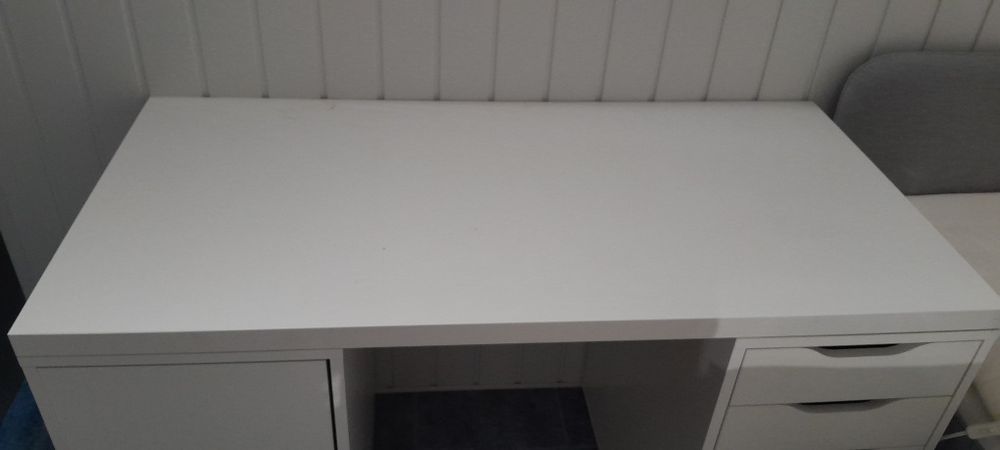 Tampo para secretária branco, 120x60 cm