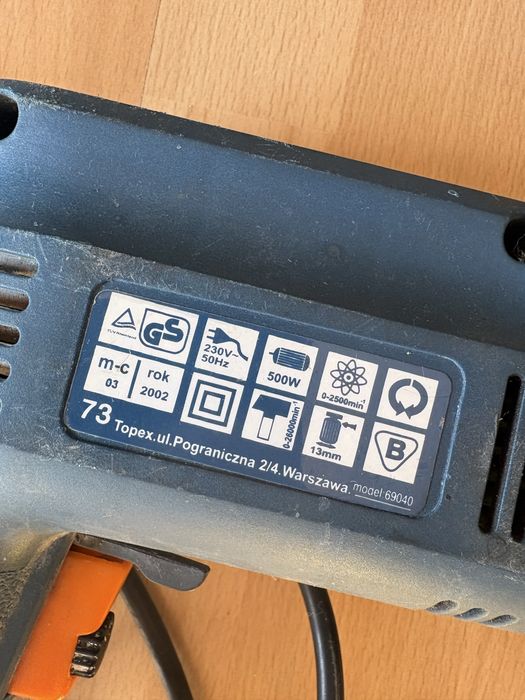 Solidna Wiertarka 500W Topex (Pegasus)