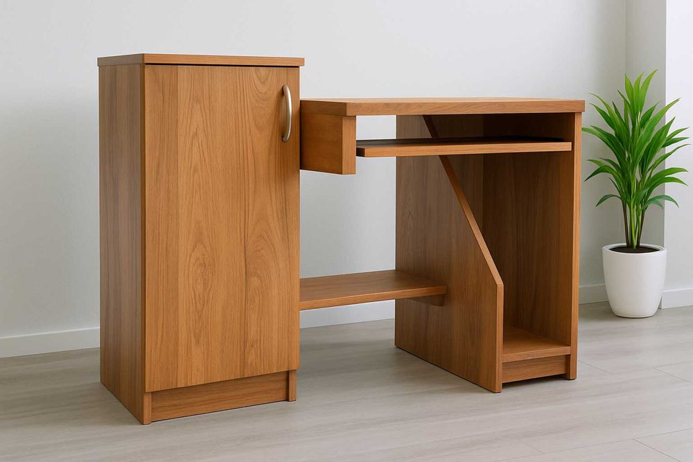 Biurko Dębowe, 100% Lite Drewno Dąb.