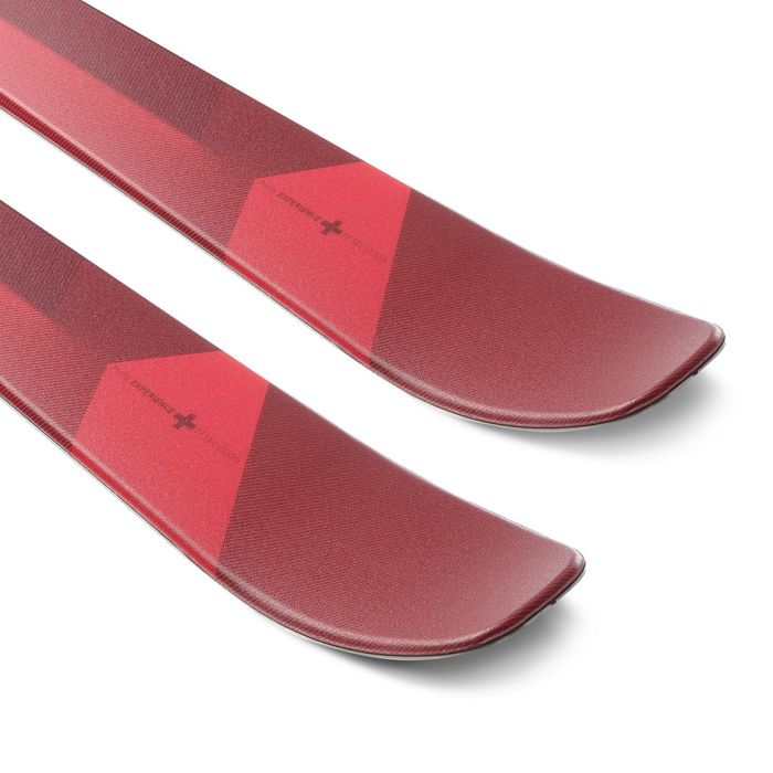 SKIS DE PISTA HOMEM COM FIXAÇÃO - CROSS 150 - VERMELHO E BORDEAUX