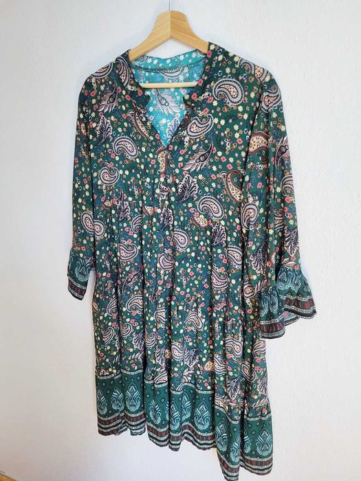 Wiskozowa sukienka boho nowa