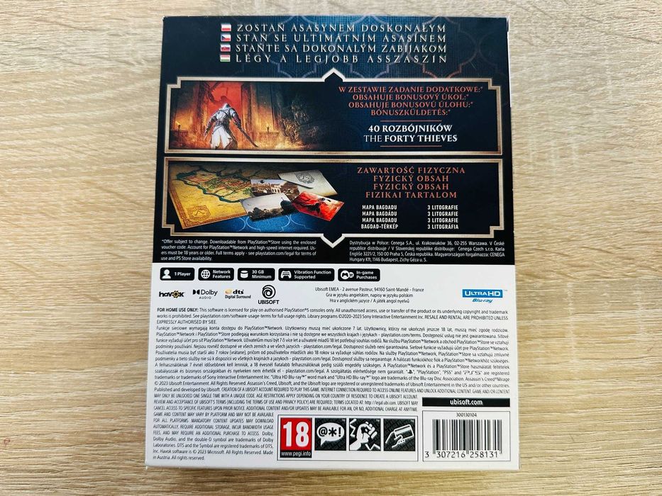 Assassin`s Creed MIRAGE Launch EDITION PlayStation 5 (PS5) pudełkowa Stan BDB