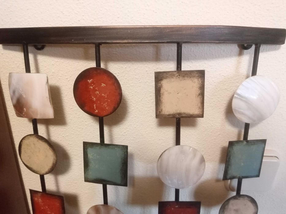 Peça Decorativa Parede em Ferro