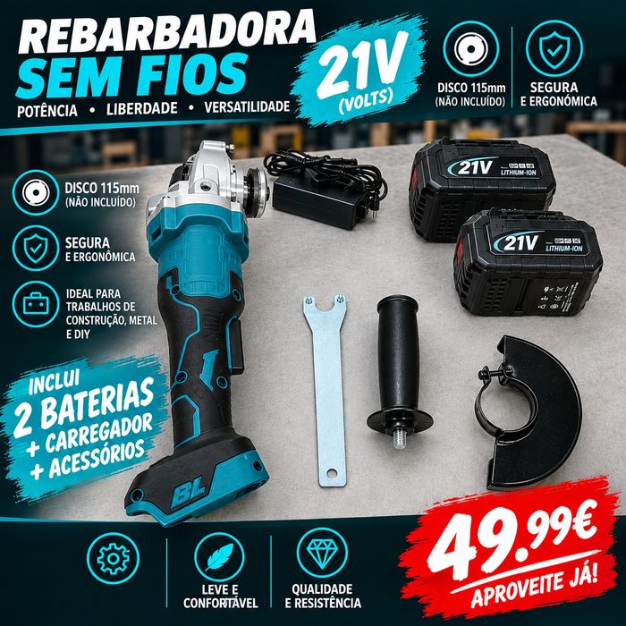 Rebarbadeira a bateria