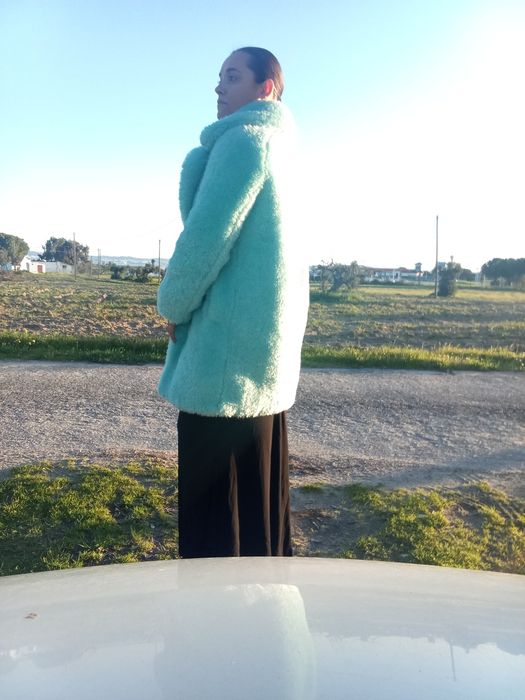 Casaco Guess cor turquesa