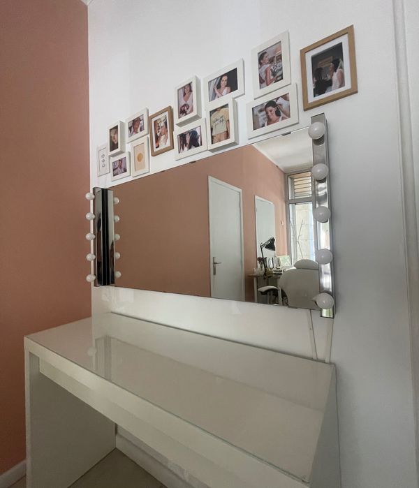 Espelho + 2 candeeiros parede