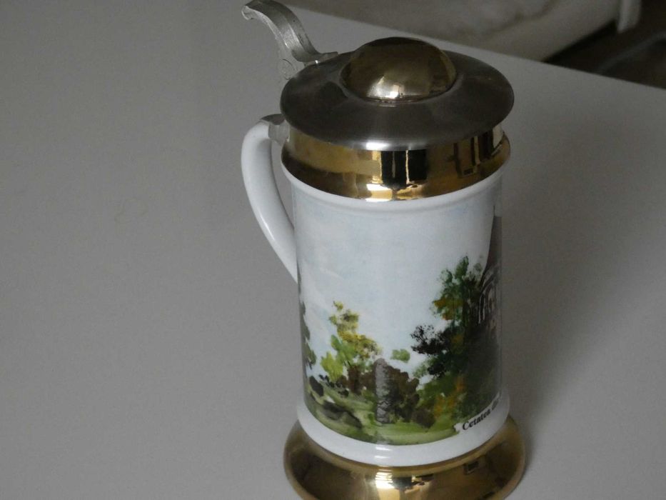 Oryginalny  Kufel do piwa  DB  Fine Porcelana Rumunia