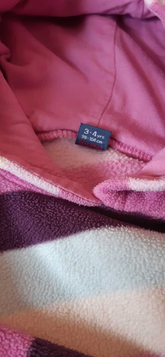 Флісова кофта кенгуру на дівчинку