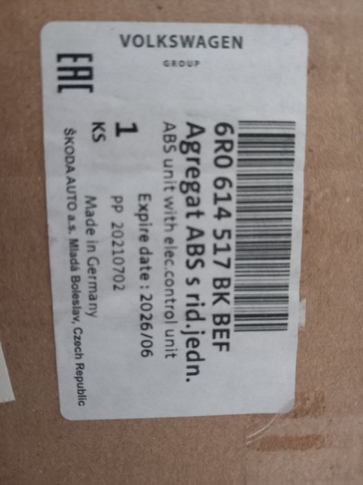 Sistema controlo ABS Skoda