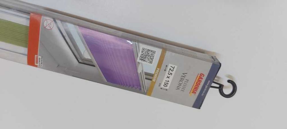 nowa roleta bezinwazyjna Gardinia ( plisy kolor groszek 72,5x150)