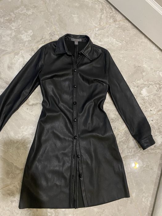 Сукня жіноча з еко шкіри