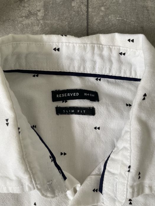 Biała koszula chłopięca Reserved Slim Fit | 164 cm