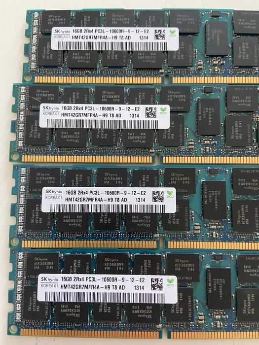 Серверна оперативна пам'ять Hynix 16gb DDR3-1333 pc3l-10600r rdimm ecc