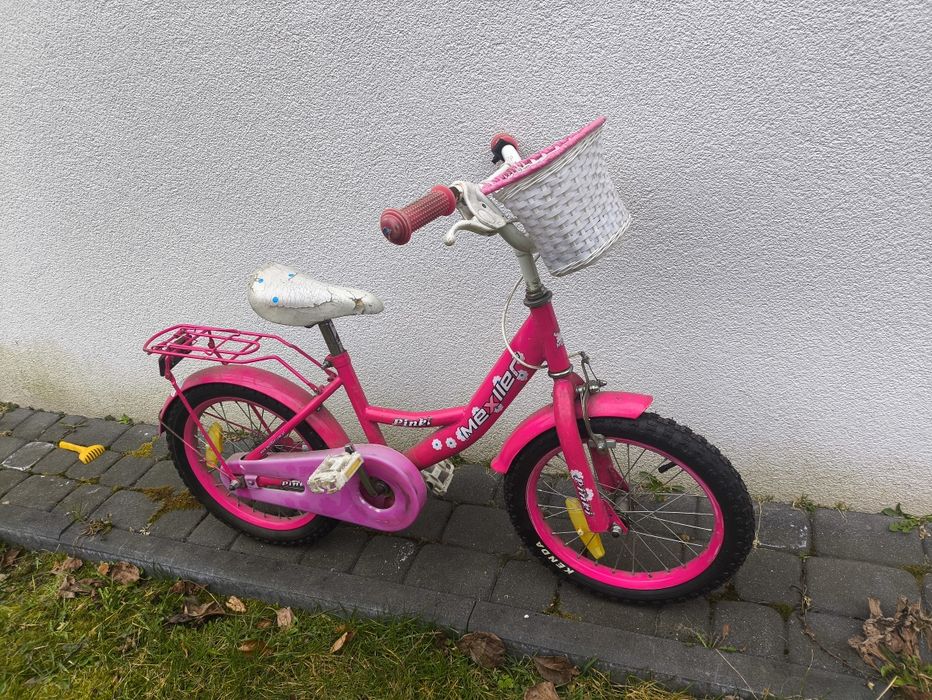 Sprzedam rower dziecięcy dla dziewczynki koła 16 cali nowe opony