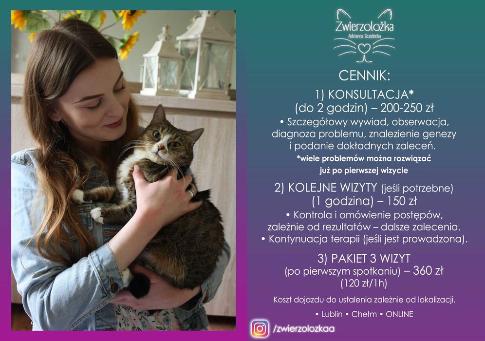 Behawiorysta zoopsycholog – Koty, Psy, Gryzonie