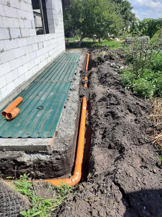 Копка Каналізацій-Септиків,Траншей.Водовідведення.Демонтажні Роботи