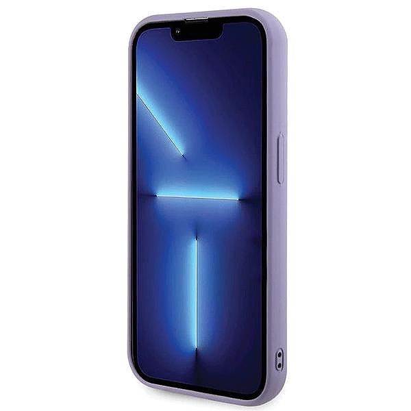 Etui Guess Sequin Script Metal na iPhone 15 Pro Max - fioletowe