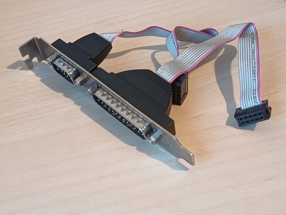 Śledź LPT +  COM \ retro PC \ DB25 + DB9 \ COM1 Mouse