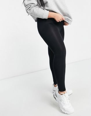 Yours plus czarne legginsy damskie długie^ 2xl van