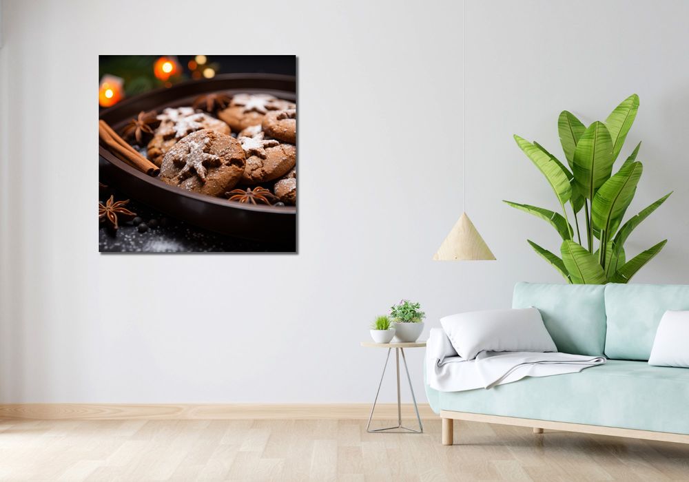 Obraz 90x90cm Ciepło Świątecznych Chwil