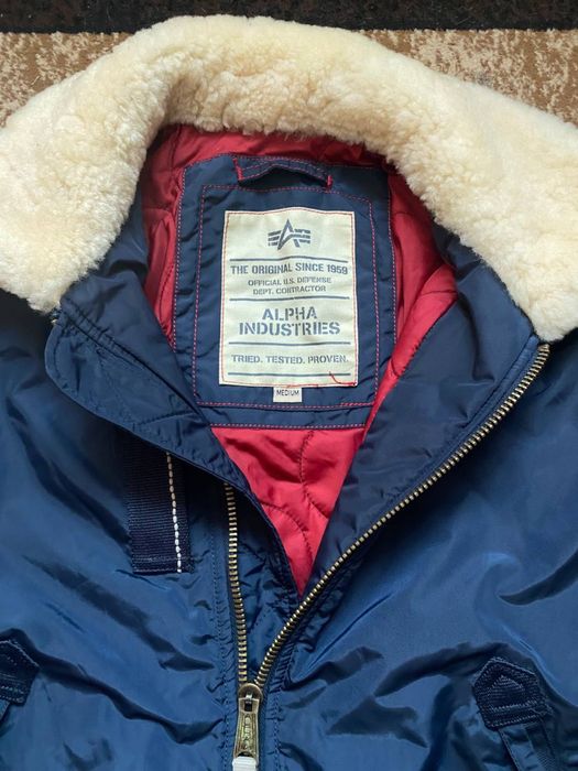 Бомбер Alpha Idustries MA-1 CWU 45 з натуральним хутром Injector III