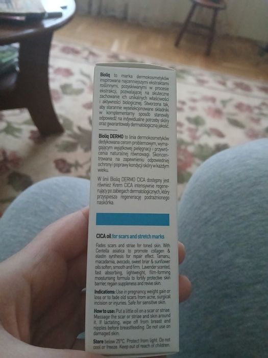 Bioliq olejek cica na blizny i rozstępy