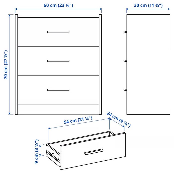 Biala komoda IKEA