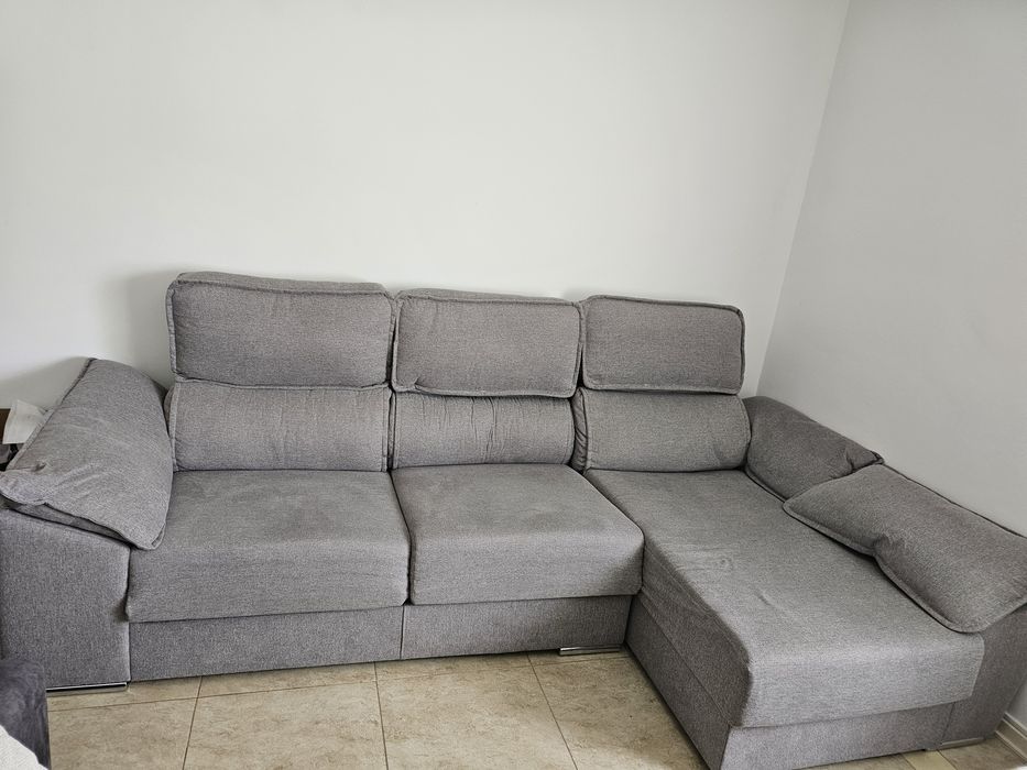Sofa chaise longue com arrumo e com garantia 1 ano