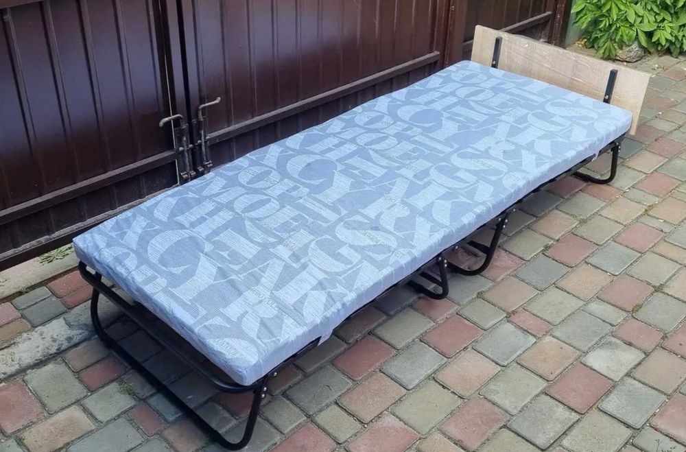 Раскладная кровать с матрасом раскладушка розкладне ліжко розкладачка